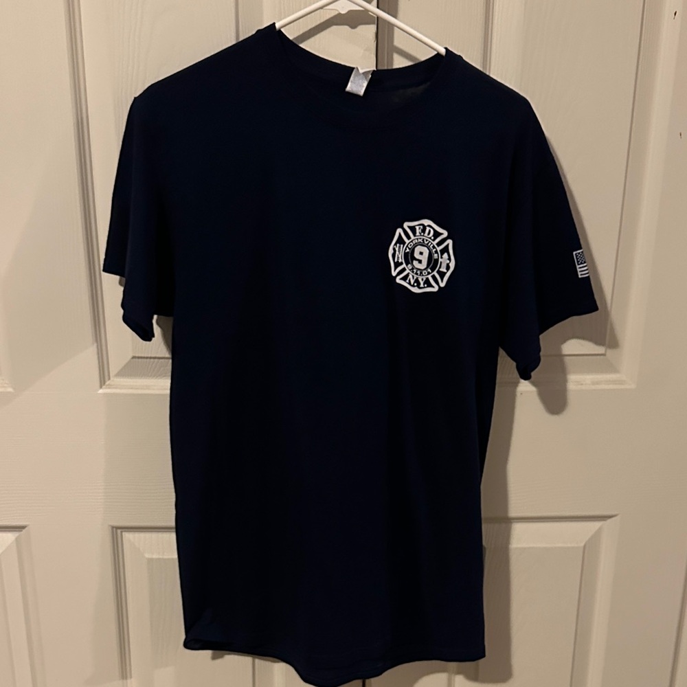 Navy Blue FDNY Yorkville 9-11 Men's T-Shirt